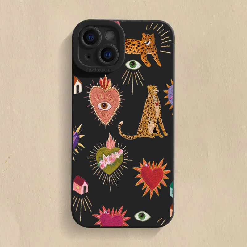 Floral Leopard Eyes Phone Case - Samsung Galaxy A55 ulasan dan harga
