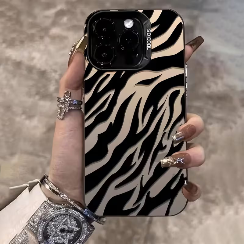 Zebra Pattern Black Advanced I - Apple Iphone 15 Pro Max ulasan dan harga