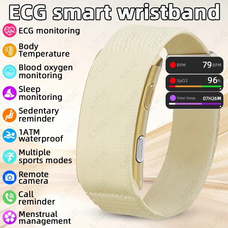 Men Smart Watch ECG Health Blo - Fall Detection Watch ulasan dan harga